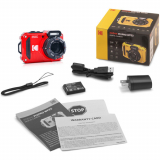 Kodak Kodak WPZ2 Red Waterproof 15m - CMOS 16MP - Zoom 4 27mm - LI-ON Battery - Screen 2,7