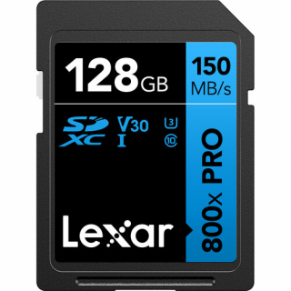 LEXAR 128GB Professional 800X SDXC UHS-I