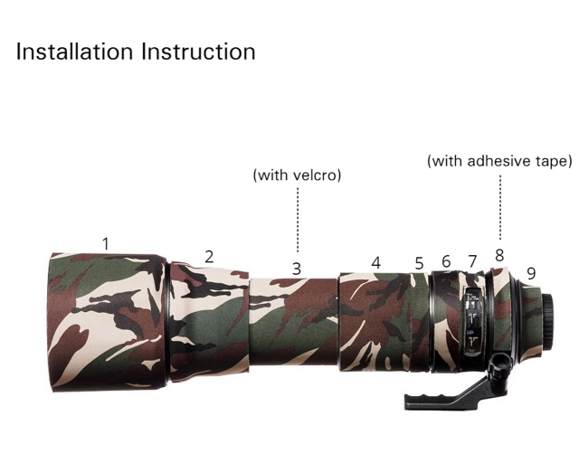 Easycover Easycover - Lens Oaks for Tamron 150-600mm f/5-6.3 Di VC USD Model A011 Forest camouflage