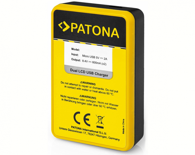 Patona Patona Caricabatteria USB DUAL PER Fuji NP-W126S lcd