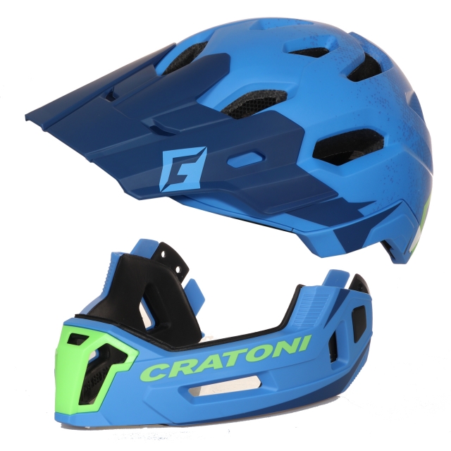 Cratoni Casco Cratoni C-Maniac 2.0MX (MTB) T. L/XL (58-61cm) blu/lime opaco