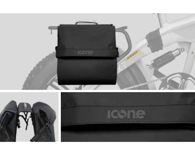 Icon.e Icon.e Travel bag 500D for rear Racks  Nere