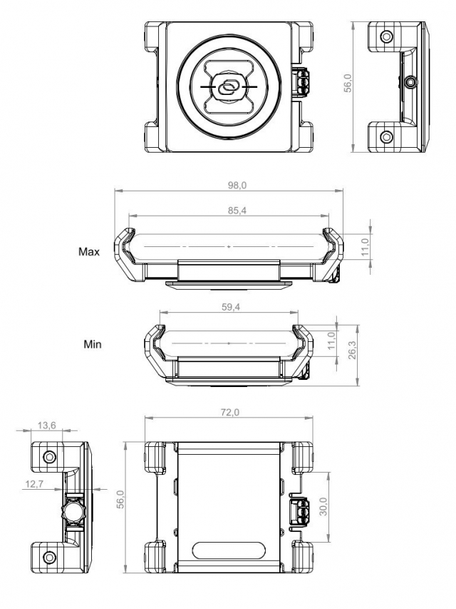 Sp connect SP Universal Phone Clamp