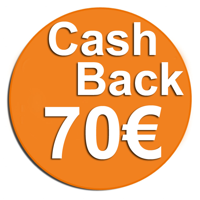  Cash Back Sony 70 euro