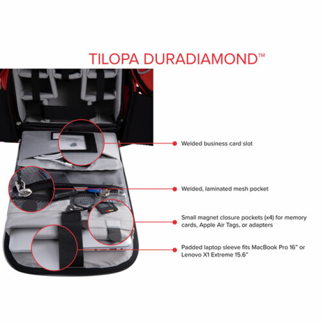 F-stop F-Stop Tilopa 50 Liter Backpack - DuraDiamond Magma (Red)