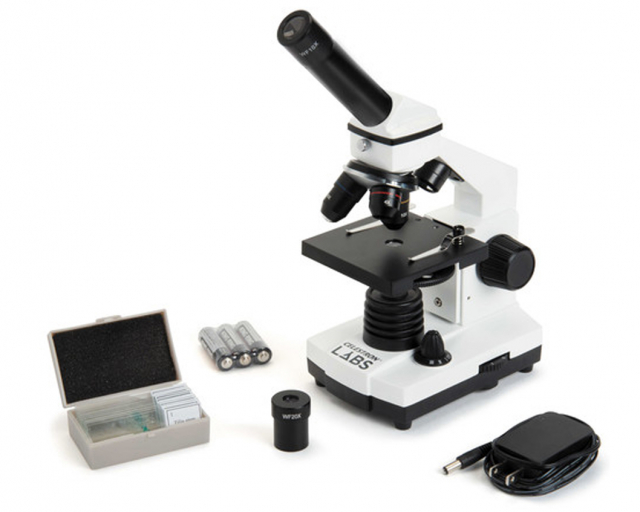 Celestron Celestron Microscopio LABS CM800 - 6 ingrandimenti da 40x a 800x, doppia luce