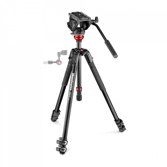 Manfrotto Manfrotto 190X in alluminio + testa MVH500AH