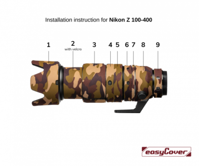 Easycover Easycover - Lens Oak for Nikon Z 100-400mm f/4.5-5.6 VR S Brown camouflage