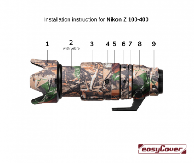 Easycover Easycover - Lens Oak for Nikon Z 100-400mm f/4.5-5.6 VR S Forest camouflage