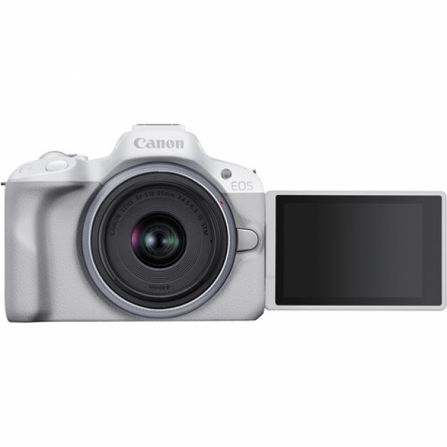 Canon Canon EOS R50 WHITE + RF-S 18-45mm IS STM