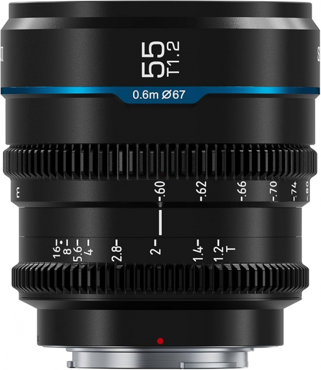 Sirui Sirui ob. 55mm T1.2 S35 APS-C Nightwalker Manual Focus Cine Lens (E-Mount Black)