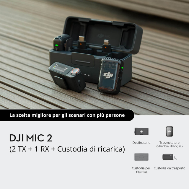 Dji Dji - Mic 2 (2 TX + 1 RX + Charging Case)