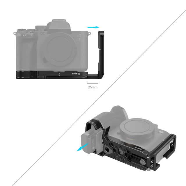 Smallrig SmallRig L-Bracket for Sony Alpha 7R
V / Alpha 7 IV / Alpha 7S III / Alpha 1 / Alpha 7R IV / Alpha 9 II 3660