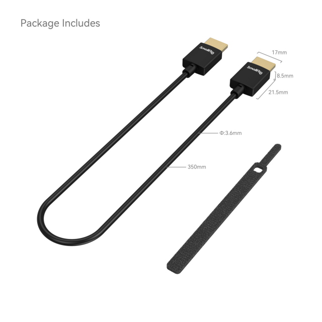 Smallrig SmallRig Ultra Slim 4K HDMI Cable
35cm 2956