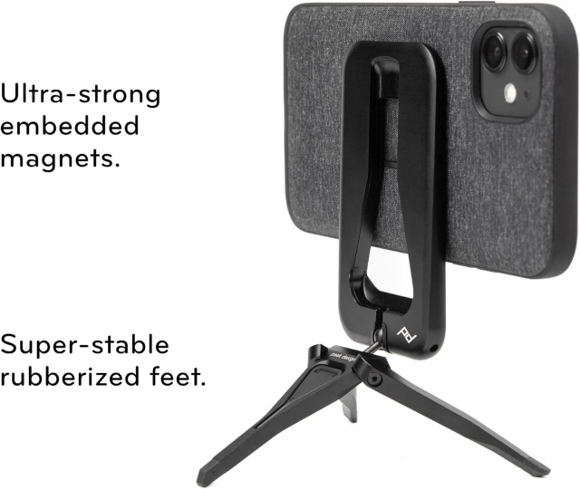 Peak design Peak Design - Mobile Tripod- cavalletto per telefono Black - Universale Magsafe, non necessita di custodia peak