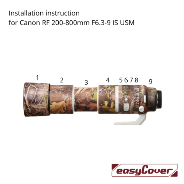 Easycover EasyCover Lens Oak for Canon RF 200-800mm F/6.3-9 IS Forest Camouflage