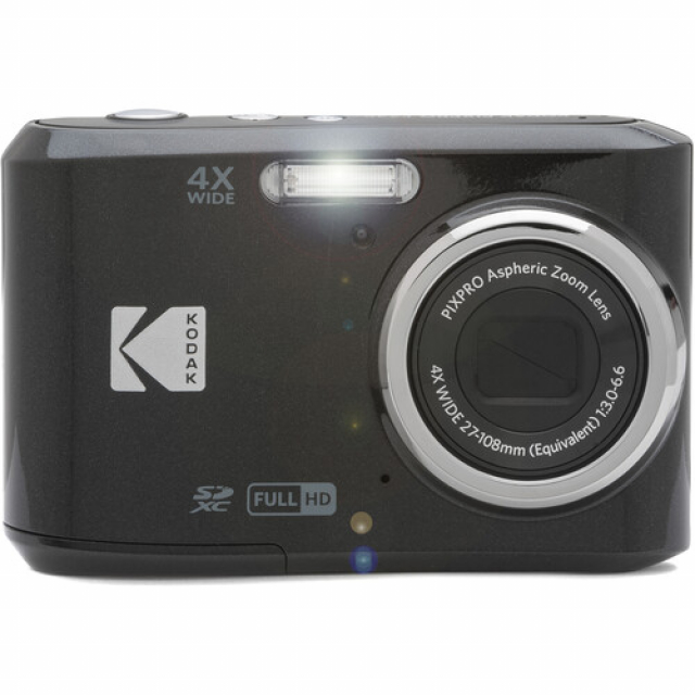 Kodak Kodak FZ45BK Nero Compact - CMOS 16MP - Zoom 4 28mm - AA Battery - Screen 2,7