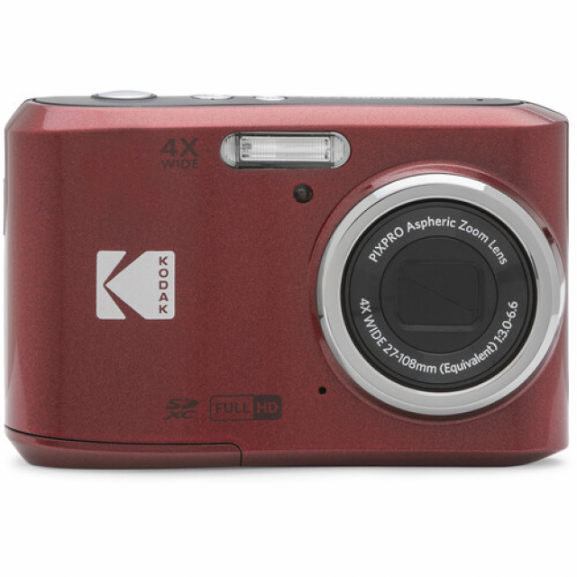 Kodak Kodak FZ45RD Rosso Compact - CMOS 16MP - Zoom 4 28mm - AA Battery - Screen 2,7