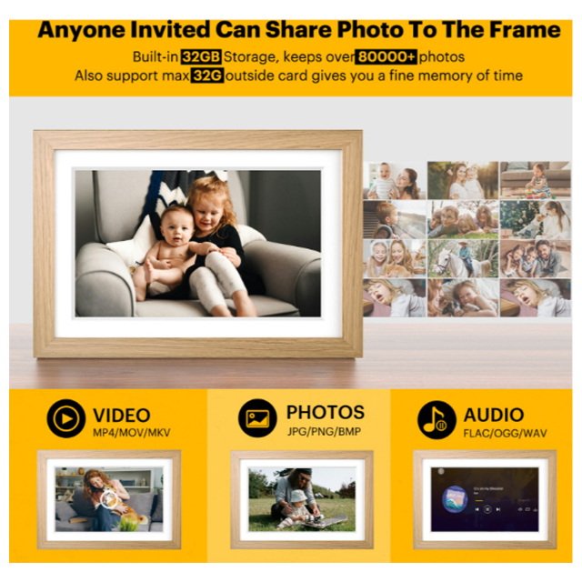 Kodak Kodak RCF-1018 10 inch Digital Photo frame with WiFi LEGNO