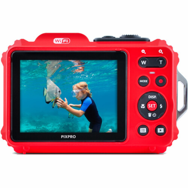 Kodak Kodak WPZ2 Red Waterproof 15m - CMOS 16MP - Zoom 4 27mm - LI-ON Battery - Screen 2,7