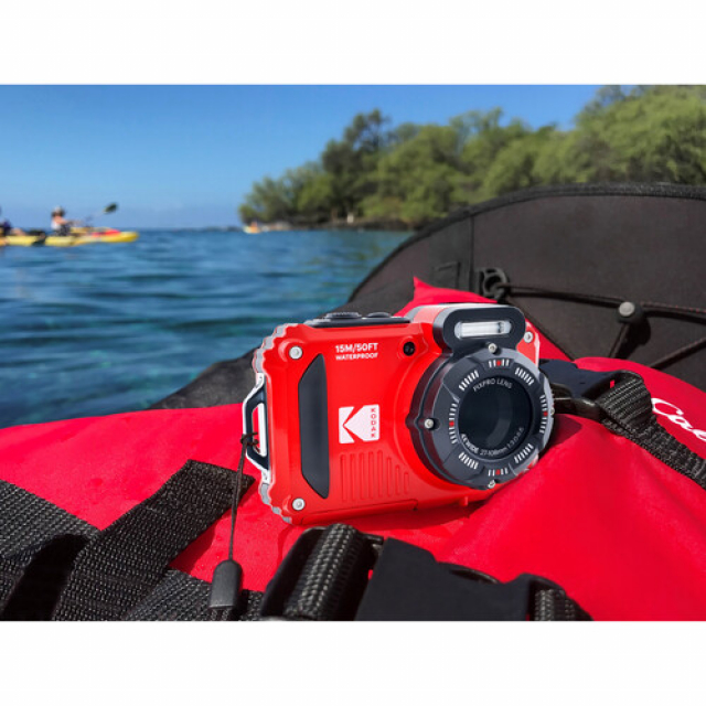 Kodak Kodak WPZ2 Red Waterproof 15m - CMOS 16MP - Zoom 4 27mm - LI-ON Battery - Screen 2,7