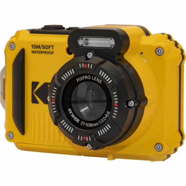 Kodak Kodak WPZ2 Yellow Waterproof 15m - CMOS 16MP - Zoom 4 27mm - LI-ON Battery - Screen 2,7