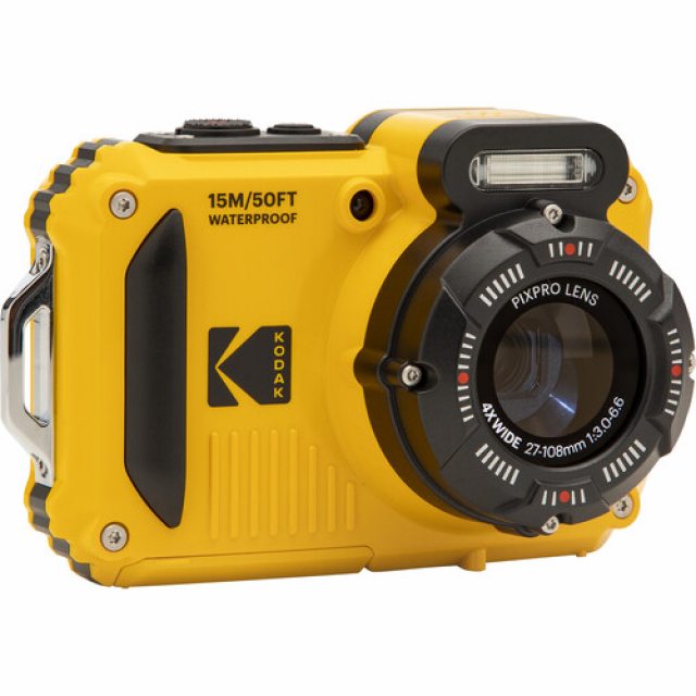 Kodak Kodak WPZ2 Yellow Waterproof 15m - CMOS 16MP - Zoom 4 27mm - LI-ON Battery - Screen 2,7