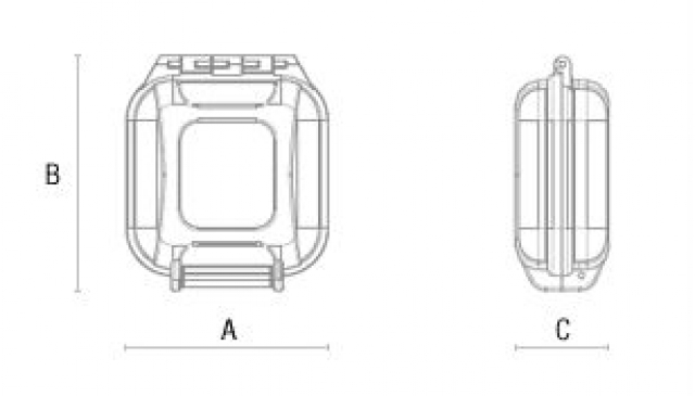 Hprc HPRC - Contenitore in resina porta memorie 80x69x32mm - 1100M