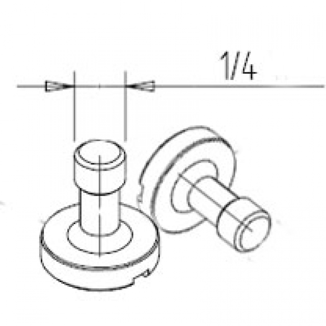 Manfrotto Manfrotto - Coppia viti 1/4 R116.138