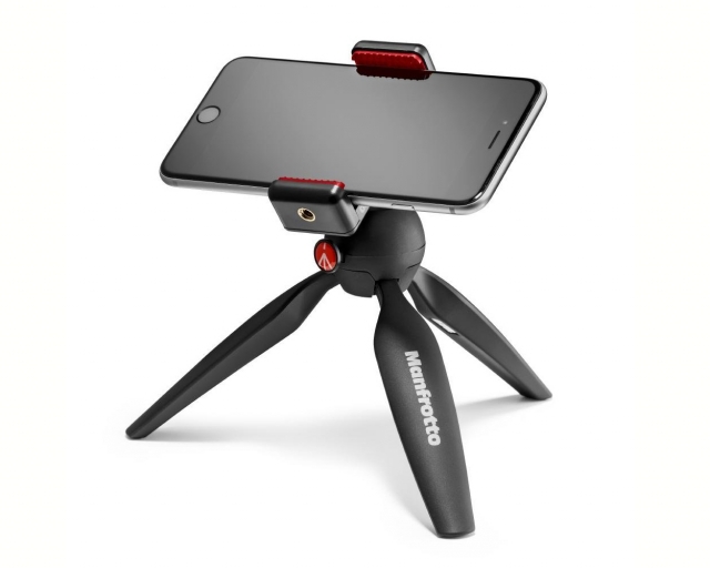 Manfrotto Manfrotto - Pixi Smart avec support smartphone noir