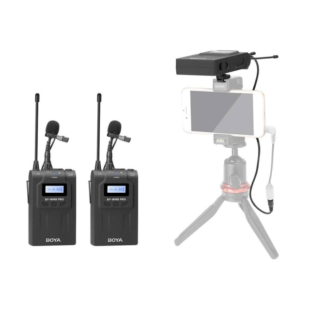 Boya Boya BY-WM8 Pro-K2 UHF Set microfono wireless