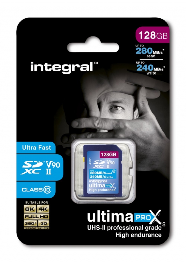 Integral Integral 128GB SDHC/XC 280-240MB/s UHS-II V90