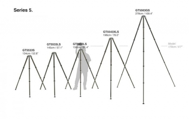 Gitzo GT5533LS Trépied Gitzo Systematic, série 5 long, 3 sections