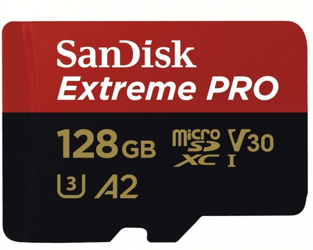 Sandisk Sandisk Micro SD Extreme Pro  Mobile  128 GB XC + adatt. SD(A2,V30, U3,UHS I,C10 170/90 mb/s/l)