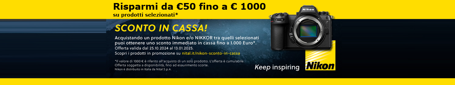 Nikon Winter Promotion | Fotocamere e Obiettivi | fino al 13/01/25